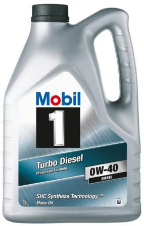 ULEI MOBIL 1 TURBO DIESEL 0W-40 BIDON 5L title=